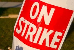 On strike sign