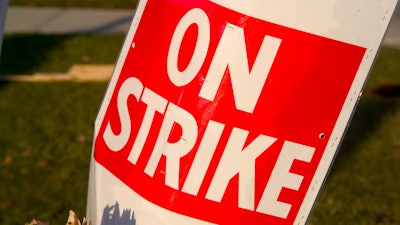 On strike sign