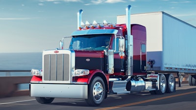 Peterbilt Model 589 on highway