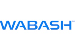 The blue-and-white Wabash logo.