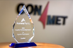 ConMet supplier award from Aurora Parts