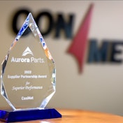 ConMet supplier award from Aurora Parts