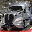 Kenworth truck on production line