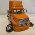 Yellow truck without wheels
