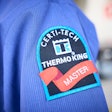 Thermo King Blue Track logo on shirt
