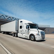 TuSimple truck on highway
