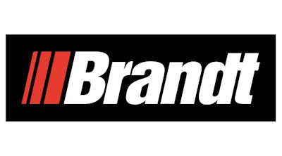 The Brandt logo in black with red stripes and white letters.