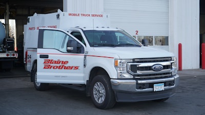 Blaine Brothers work truck
