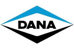 The black-and-blue Dana logo