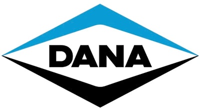 The black-and-blue Dana logo
