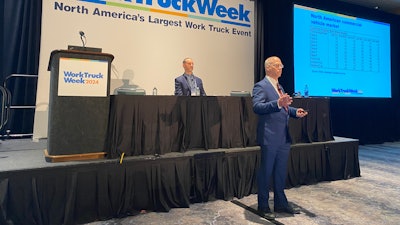 Steve Latin-Kasper speaks at Work Truck Show