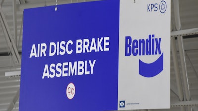 Bendix Air Disc Brake Assembly sign