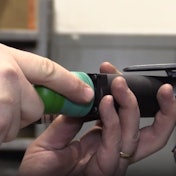 A technician performs an end-of-line test on a trailer antilock braking system.