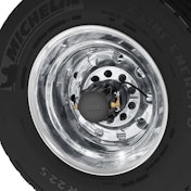 Aperia's Halo Connect i3 installed on a wheel end.