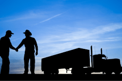 Handshake silhouette