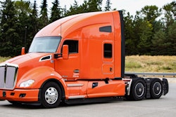Kenworth truck in the forest