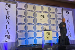 Navistar President and CEO Mathias Carlbaum speaking at TRALA