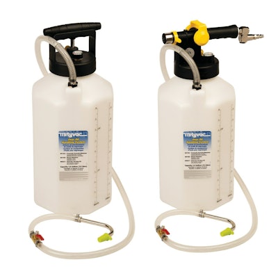 Two new Mityvac gear oil dispensing units.