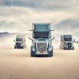 Volvo VNL all truck options driving in the desert