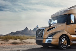 Volvo Truck in western desert