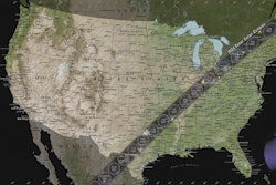 April 2024 solar eclipse map for U.S.