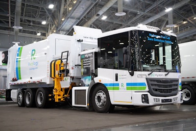 Hyzon and New Way's hydrogen fuel cell electric refuse truck