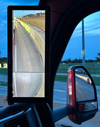 Peterbilt monitor and mirror