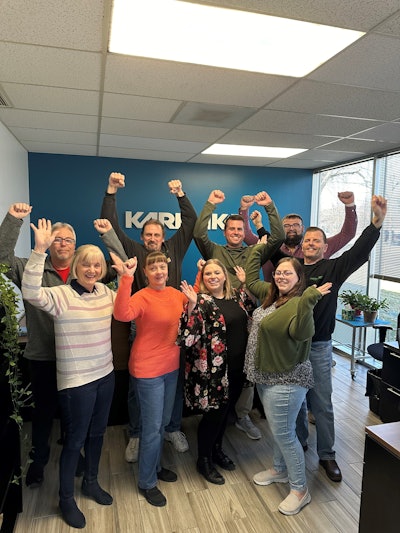 Northwest Trailer Sales celebrates at Karmak headquarters