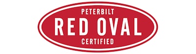 Peterbilt Red Oval Certified logo