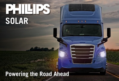Phillips Industries announced commercial vehicle solar panels