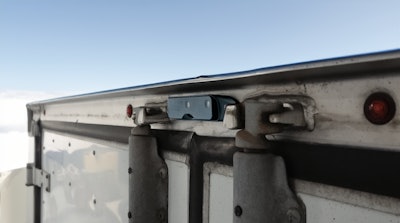 REAR-VU Installed on top of trailer
