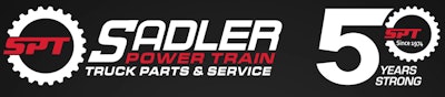Sadler Power Train 50th anniversary banner