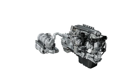 The Paccar MX-13 CARB-compliant diesel engine