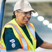 An employee works at the Huntington Bendix facility