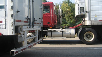 Truck and trailers side views