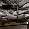 Oil being drained