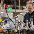 Jamestown employees working on an assembly line