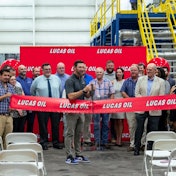 Lucas Oil ribbon cutting at grease production facility