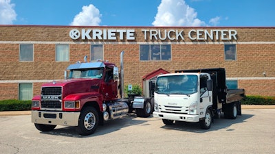 Kriete Group location with trucks in front