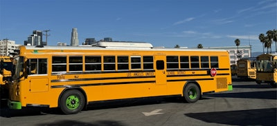 An electric school bus from Blue Bird Corporation.