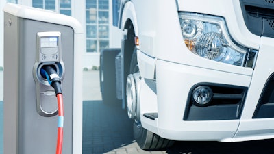 Electric truck charging