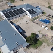 An aerial shot of a children's home in Acuña, Mexico.