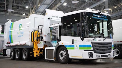 A Hyzon hydrogen-powered truck.