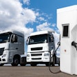 EV semi trucks charging