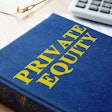 Book on private equity on table
