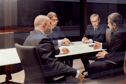 Group of men in a business meeting