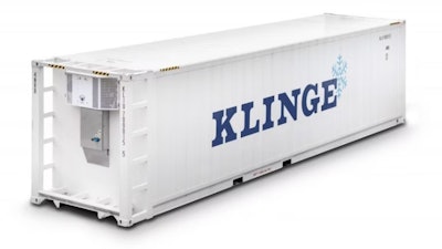 A refrigerated shipping container from Klinge