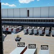 An illustration of the Mitsubishi Electric Automotive Americas yard logistics solution.