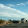 Truck on California highway