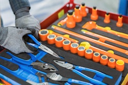 Gray insulated hand tools